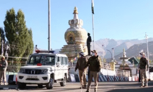 Leh protests crackdown