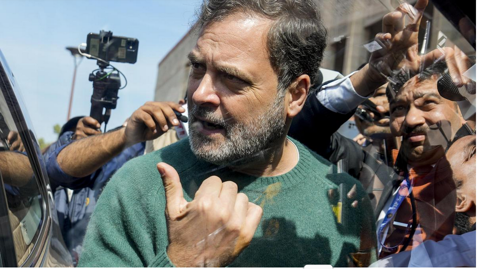 लोकसभा में नेता प्रतिपक्ष Rahul Gandhi संसद के बजट सत्र के दौरान, नई दिल्ली में, गुरुवार, 12 फरवरी 2026