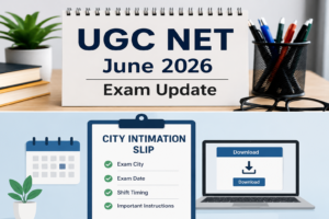UGC NET 2026 Update: सिटी इंटिमेशन स्लिप जारी