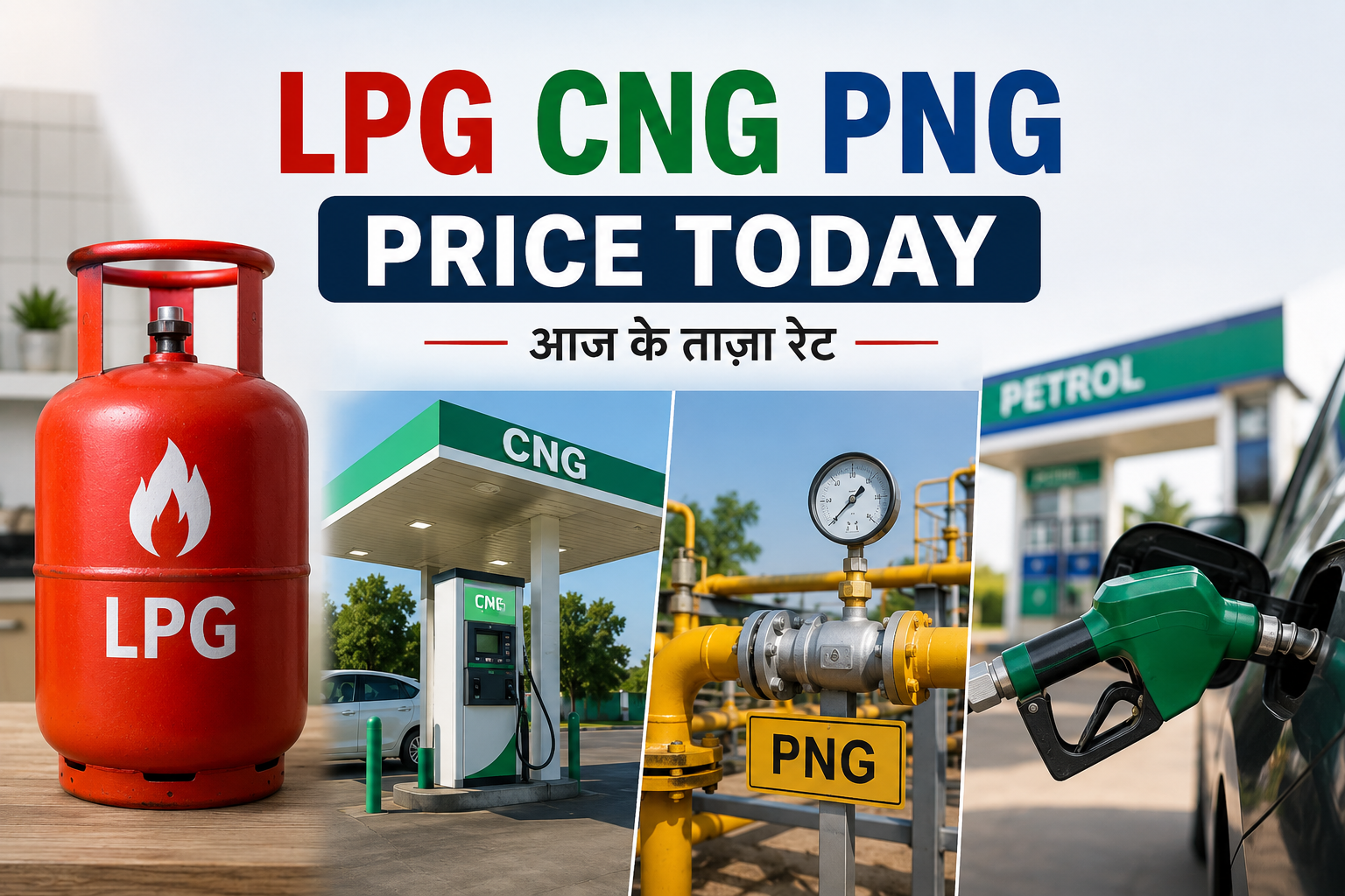LPG CNG PNG Price Today