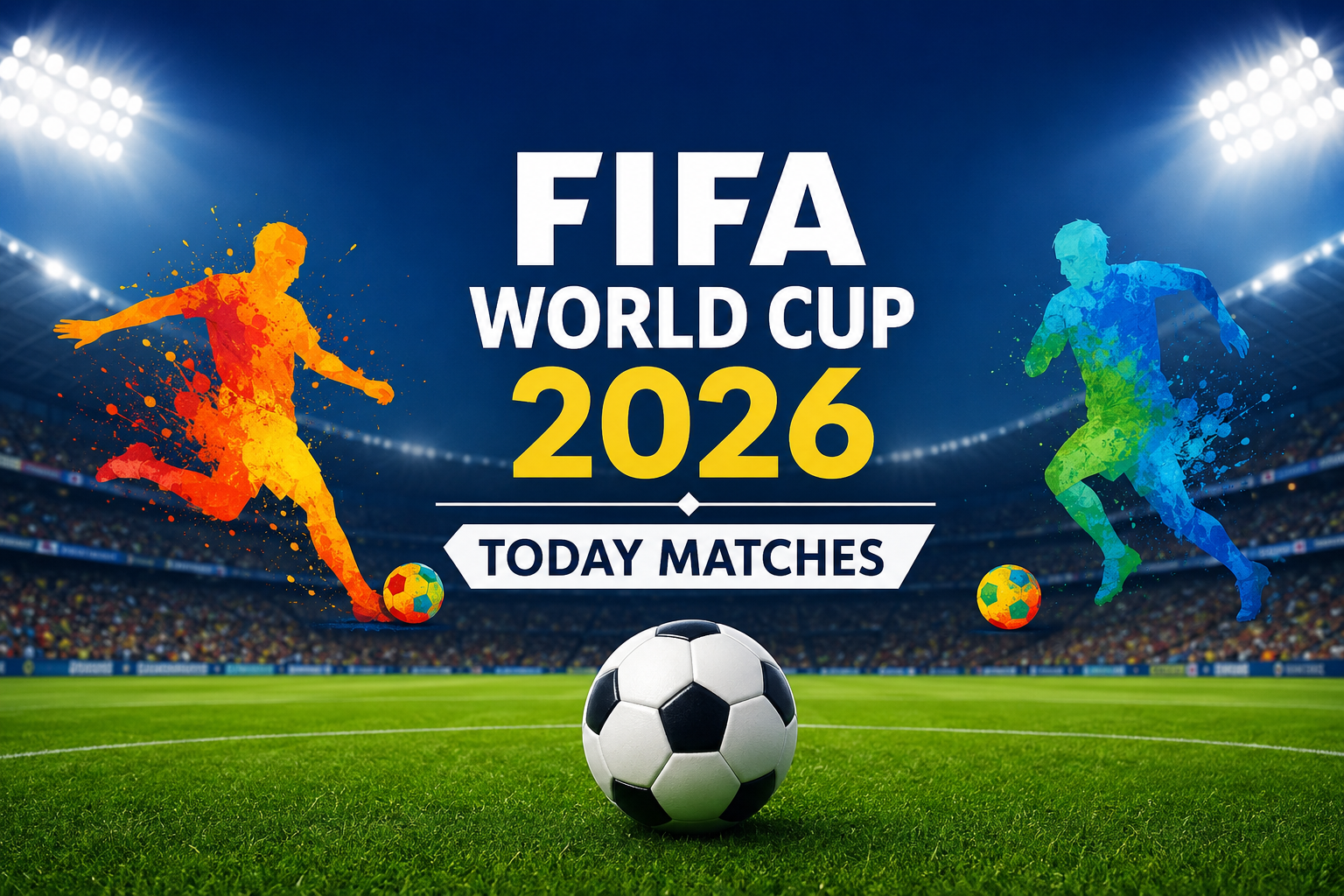 FIFA World Cup 2026 Today Matches football stadium