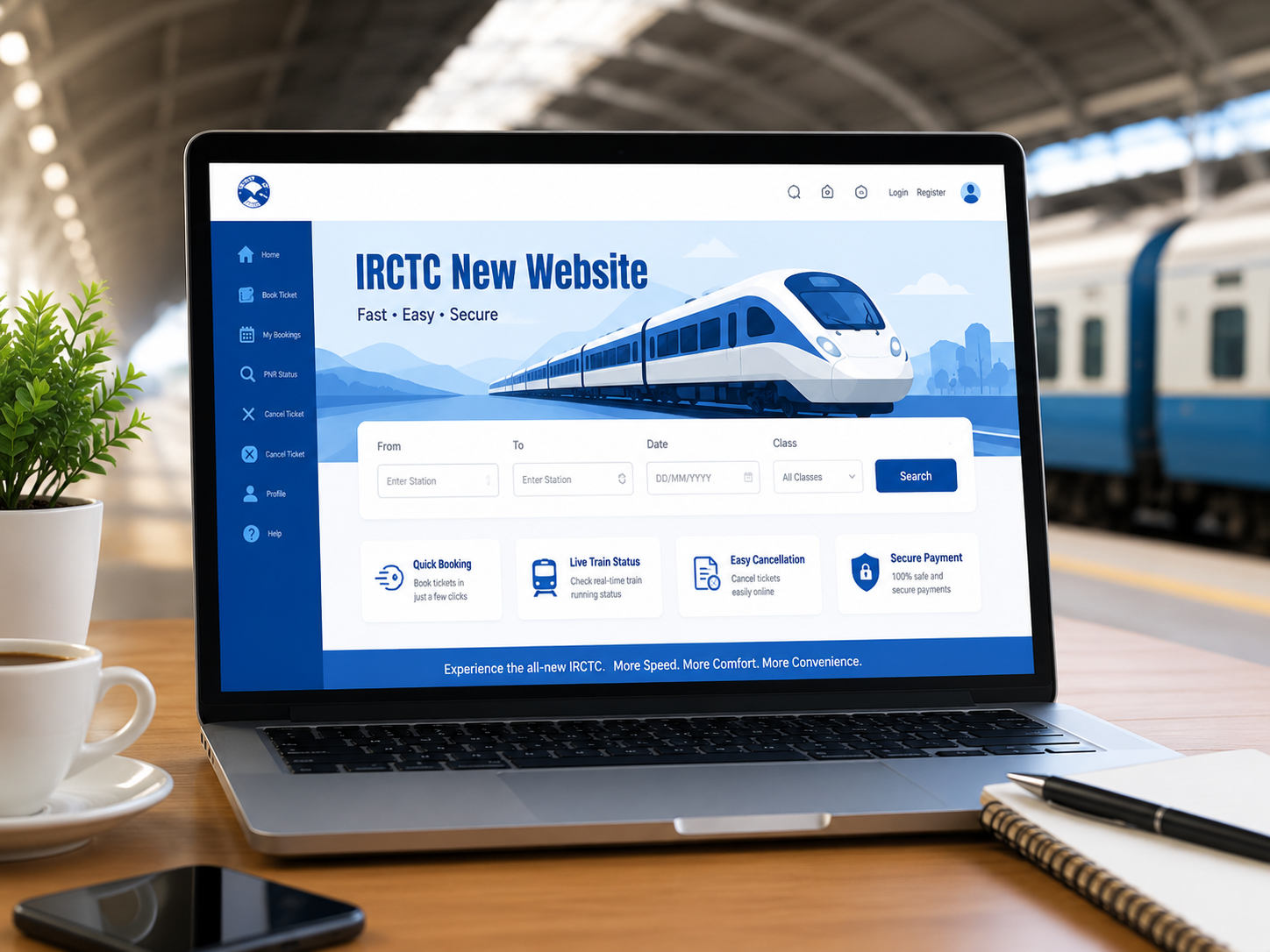 IRCTC New Website 2026 Online Ticket Booking